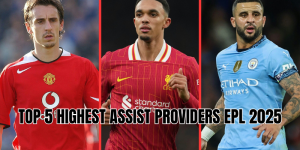 top 5 highest assist providers epl 2025